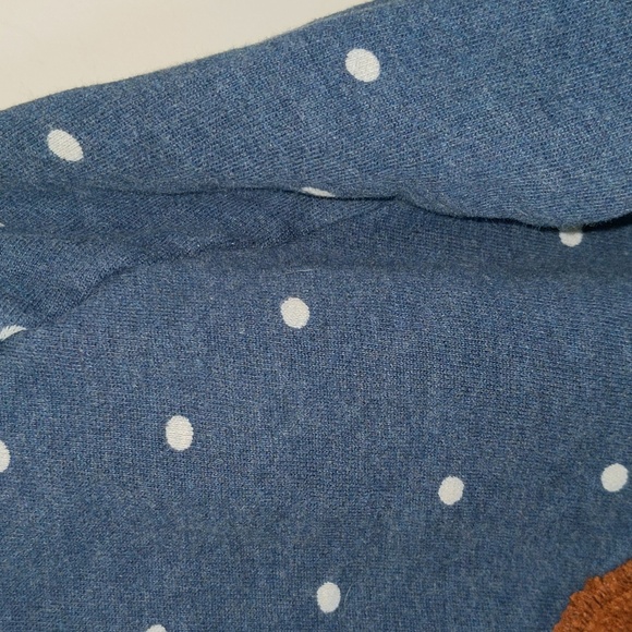Mini Boden Size 8-9 Years Winter Hedgehog Polka Dot Background Long Sleeve Top - Picture 4 of 12